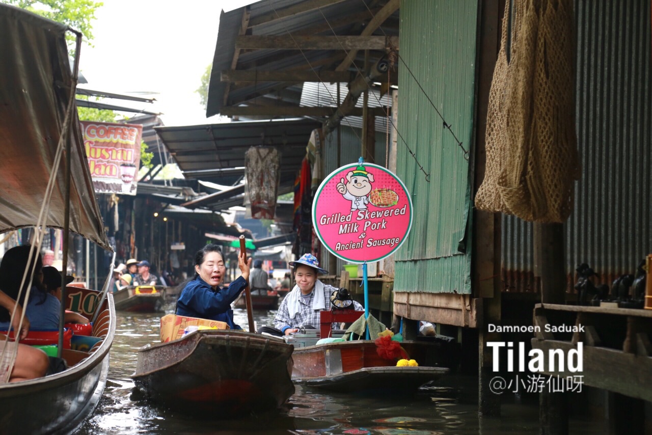 泰国逛吃-水上集市
