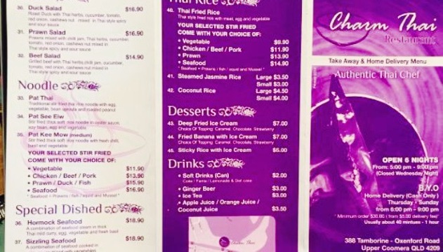 Charm Thai - Upper Coomera