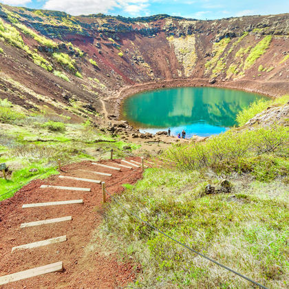 冰岛雷克雅未克丝浮拉大裂缝+Kerið火山口湖+黄金瀑布一日游
