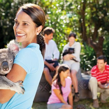 澳大利亚布里斯班澳大利亚动物园+袋鼠角+故事桥一日游