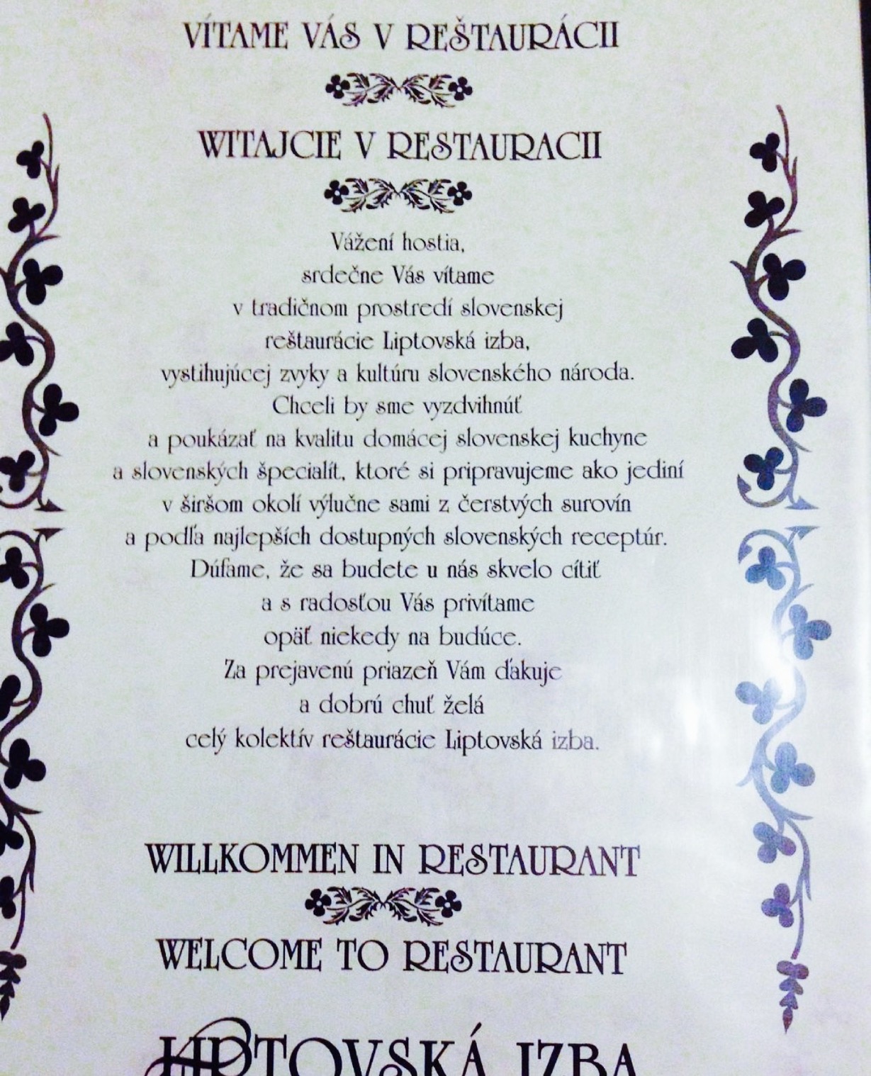 Liptovska Izba餐厅图片