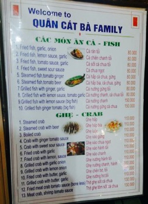 Quan Cat Ba Family Restaurant