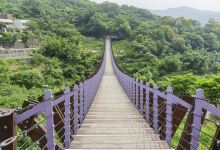 白石湖吊桥景点图片