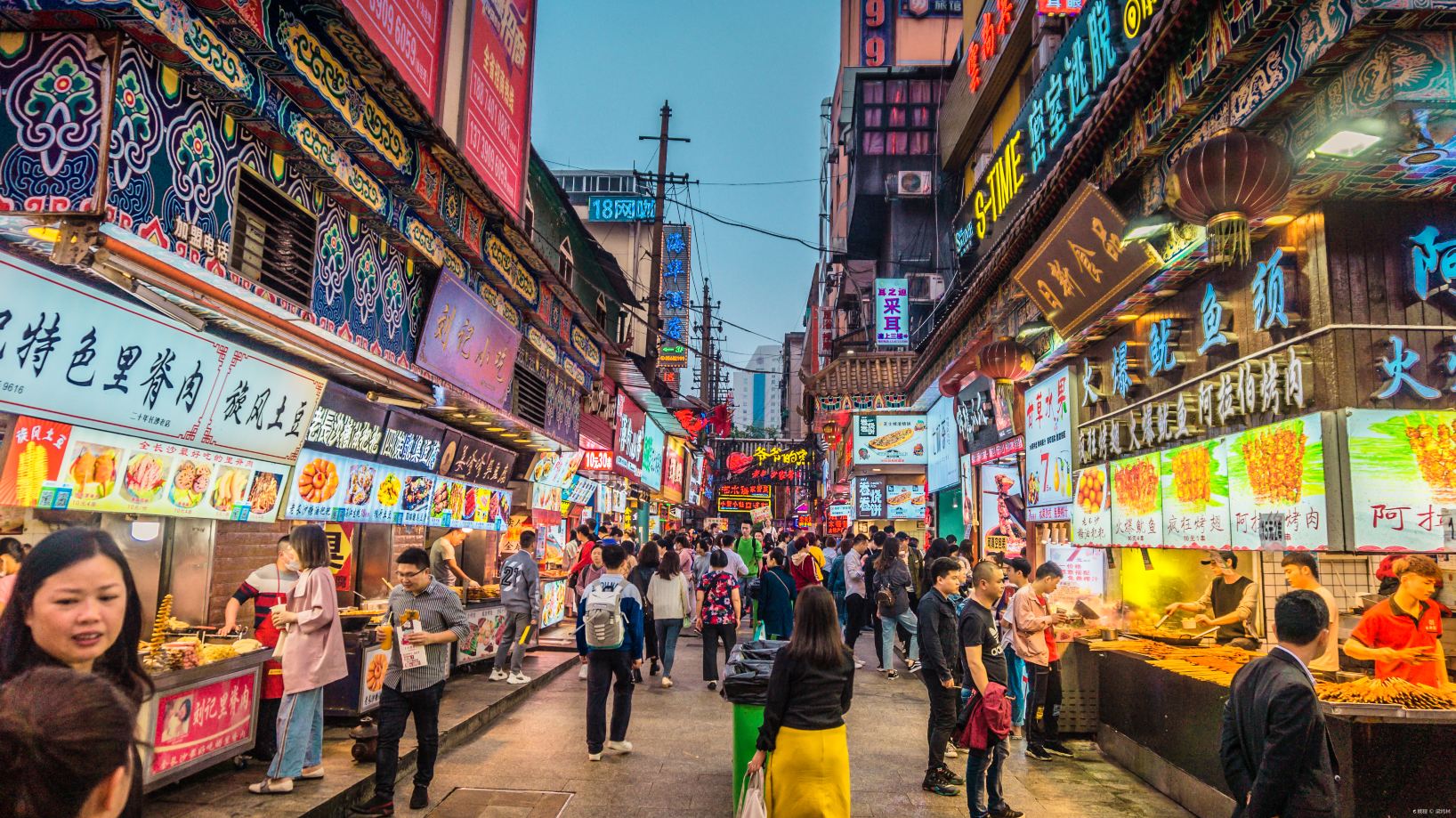 长沙逛夜市