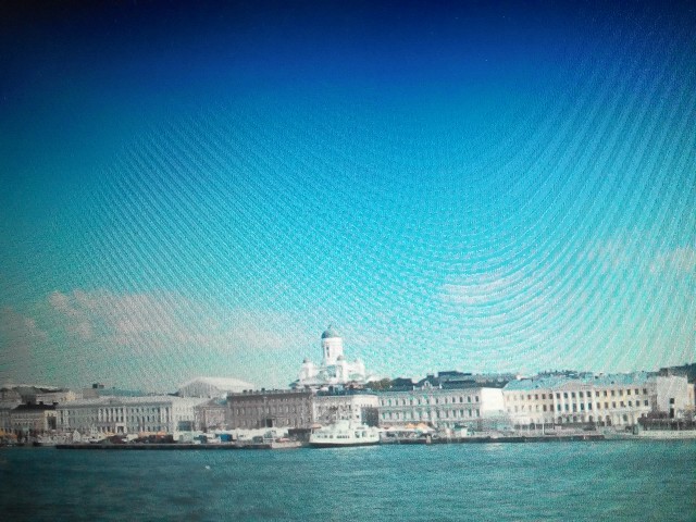 游轮远眺赫尔辛基