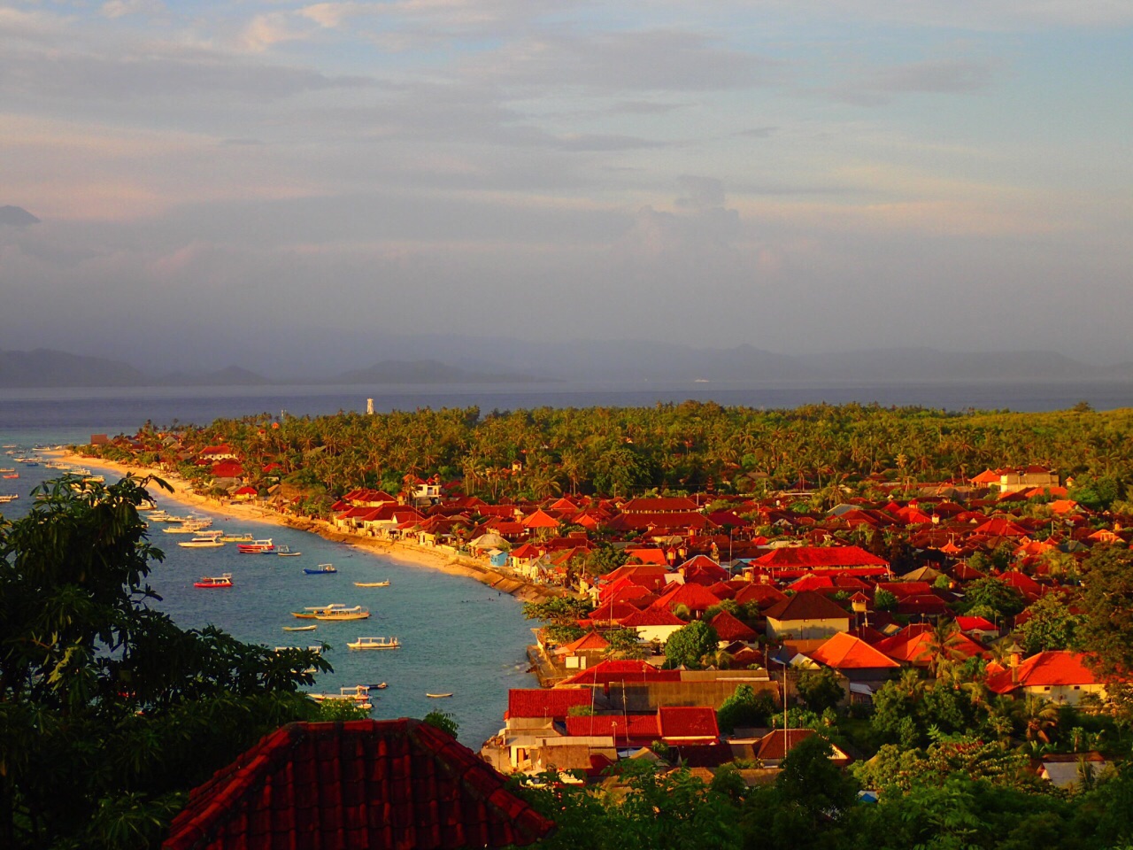 巴厘 蓝梦岛的朝阳和晚霞