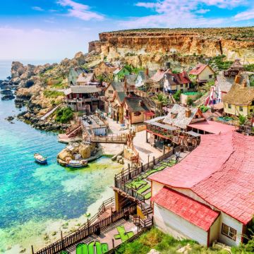 马耳他+瓦莱塔圣约翰大教堂+旧薄荷街+蓝洞+大力水手村一日游