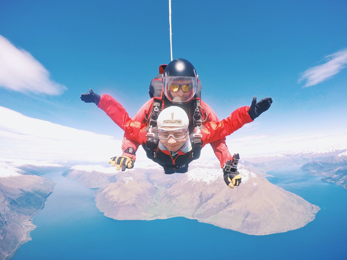 新西兰旅行，皇后镇挑战高空跳伞