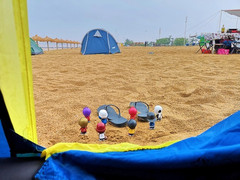 东戴河游记图片] 【北京周末自驾游】跟着“后备箱营地”去扎营，一起做这片沙滩🏖最令人羡慕的崽