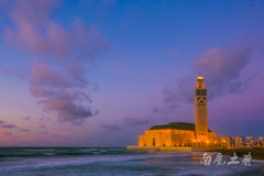 摩洛哥游记图片] 背靠大西洋，世界最大、最现代化的卡萨布兰卡海上清真寺
