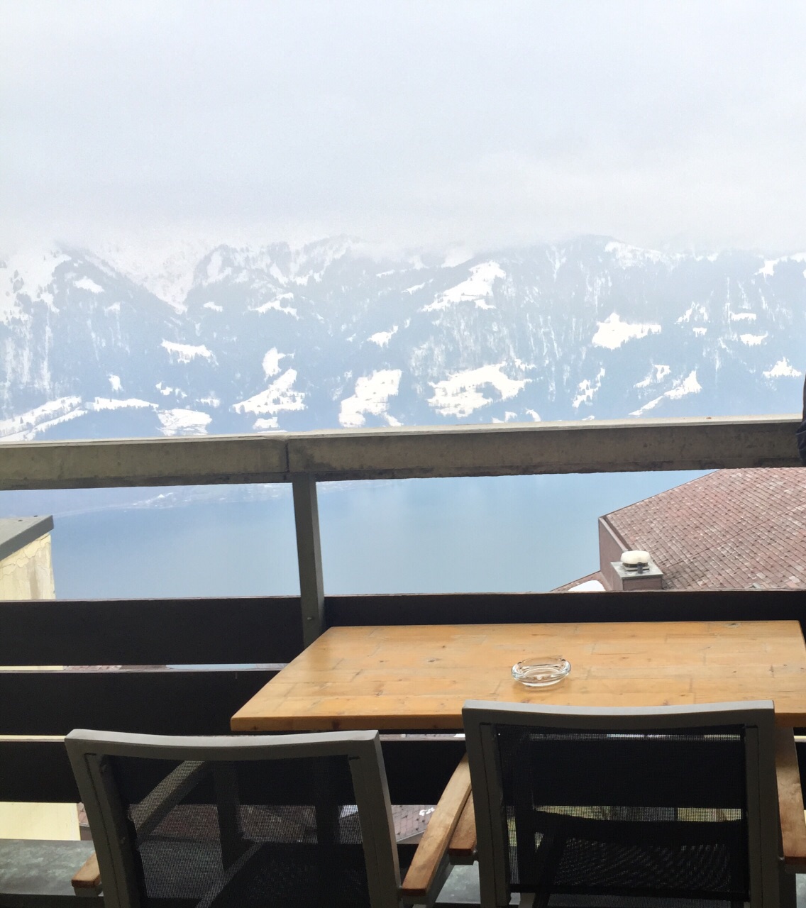 后阳台的阿尔卑斯山