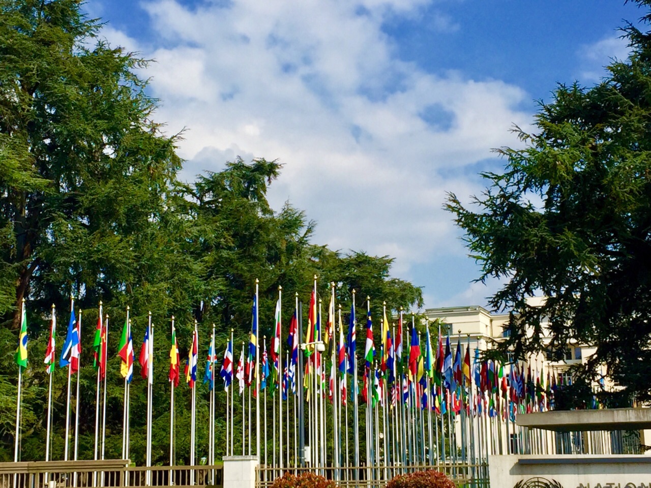 参观日内瓦的联合国驻欧洲总部/万国宫
