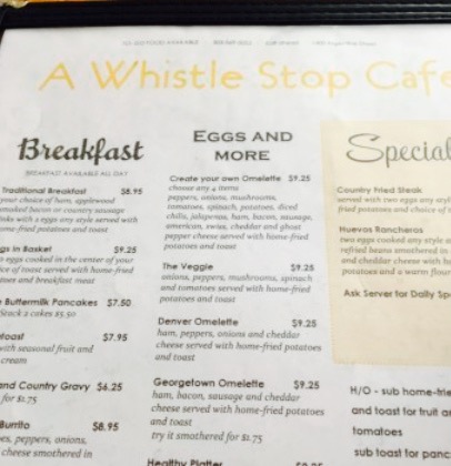 A Whistle Stop Cafe