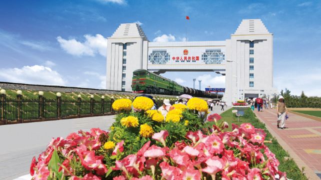 满洲里国门景区