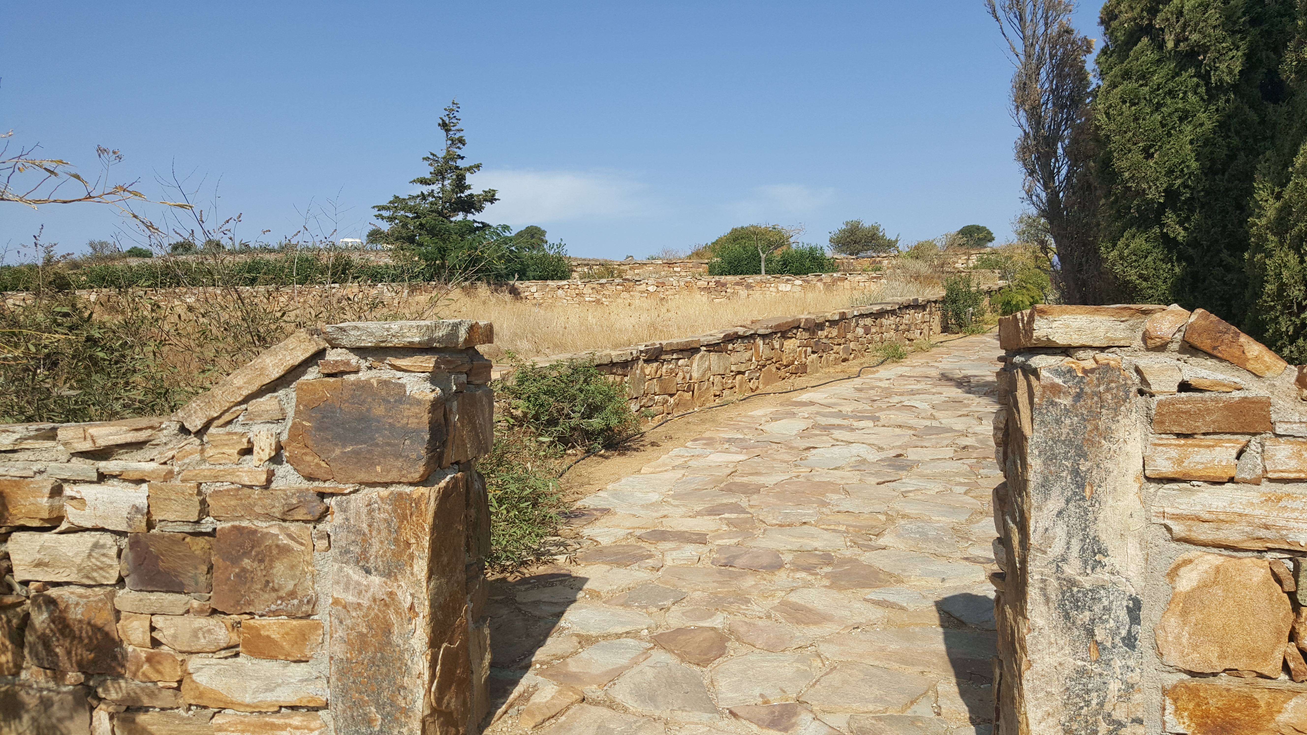 吃完午饭，我们去寻找纳克索斯最重要的古遗址——得墨忒耳神庙（Dimitra’s temple），得墨