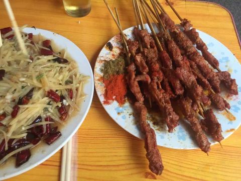 老一百油炸羊肉串