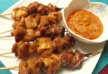 马六甲美食图片-沙爹