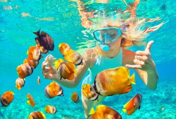 亚龙湾滨海世界一日游丨远海丨地中海深潜+香蕉船+摩托艇【服务承诺：市区三亚湾接送，纯玩无购物，1对1旅行管家24小时跟踪服务！】