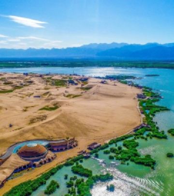 平罗游记图文-水绕沙丘天下绝—宁夏沙湖旅游区