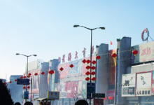 商业步行街黄海大市场购物图片