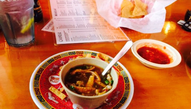 Chinese Mexican Burrito