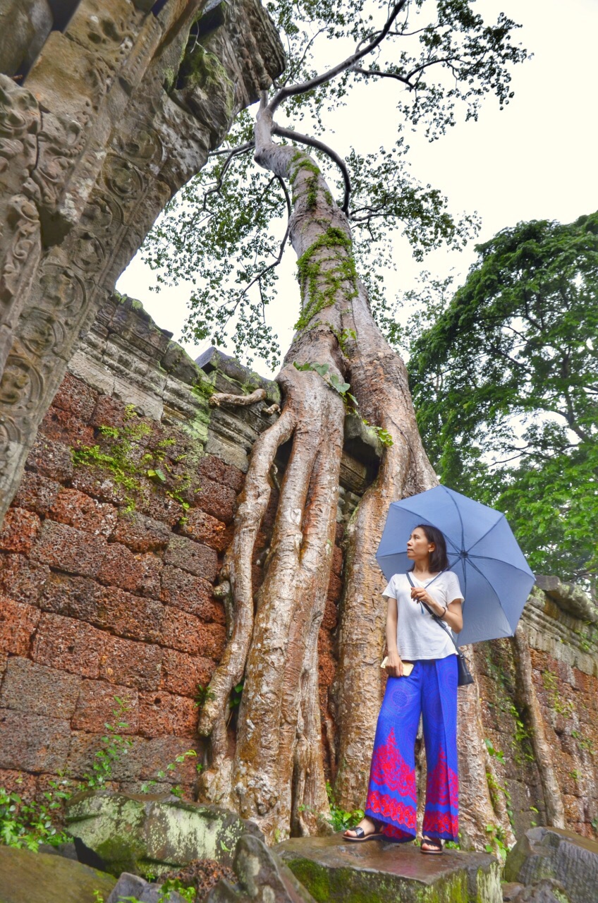 吴哥古迹 雨中的圣剑寺