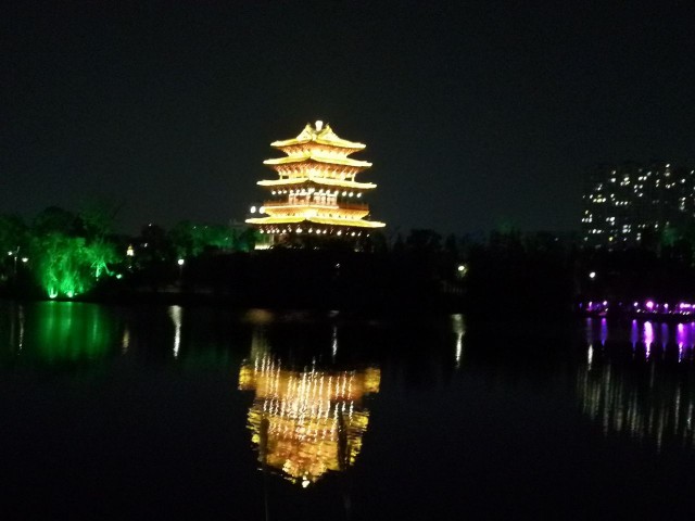 浦江金狮湖夜景