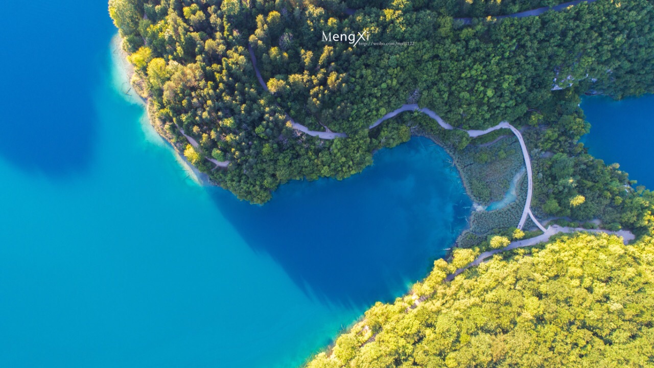 航拍克罗地亚最美十六湖