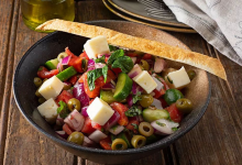 圣托里尼美食图片-希腊沙拉