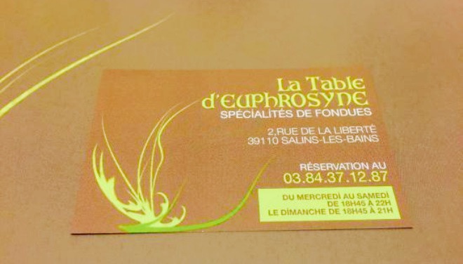 La Table D'euphrosyne