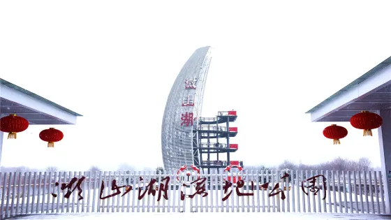 滕州微山湖紅荷濕地