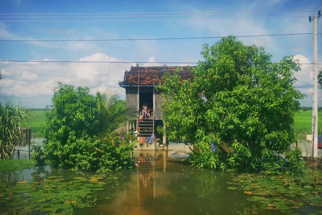 柬埔寨的特色水屋