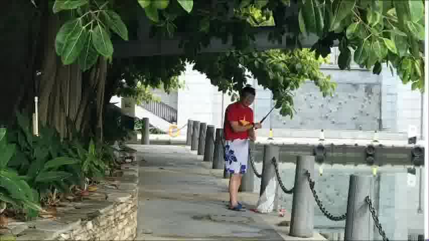 三亚龙沐湾钓鱼