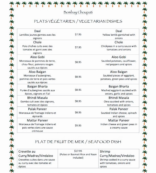 Restaurant Bombay Choupati