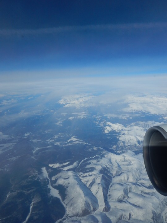 航拍新西伯利亚的冰天雪地
