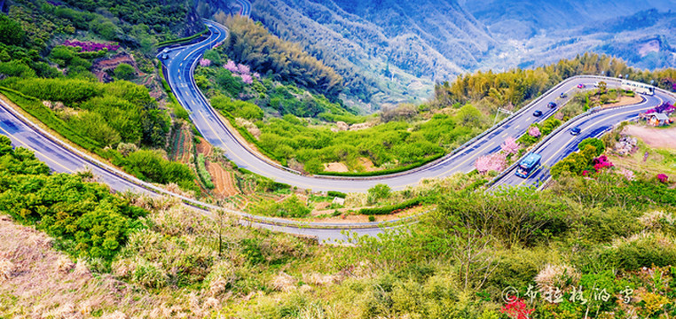 美哭了,四明山的盘山公路