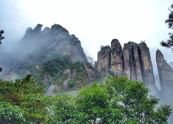 揽胜遍五岳，绝景在三清，江西三清仙山若遇上了雾，则变成了仙境