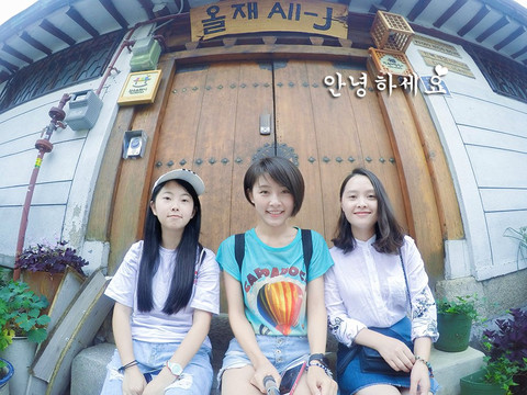 和姐姐妹妹一起游韩国