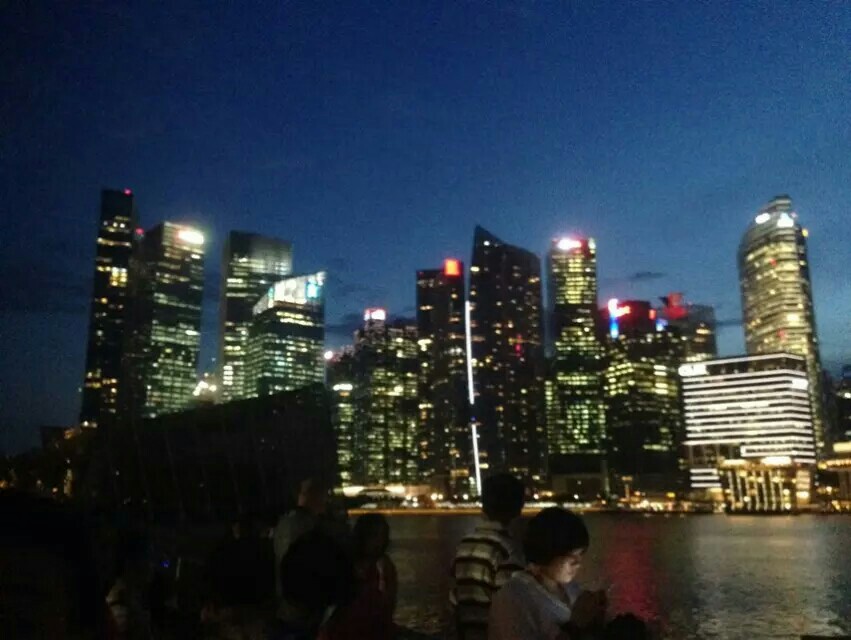 美丽的新加坡夜景