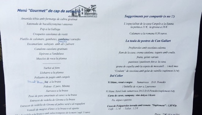 Restaurant Masia Gallart