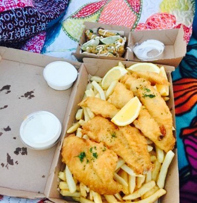 Hooked Up fish and chips
