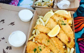 Hooked Up fish and chips