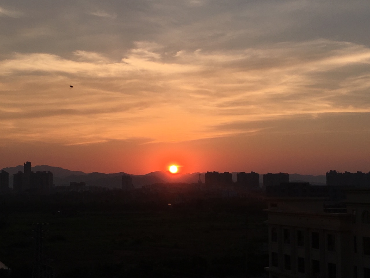 夏语之夕阳剪影