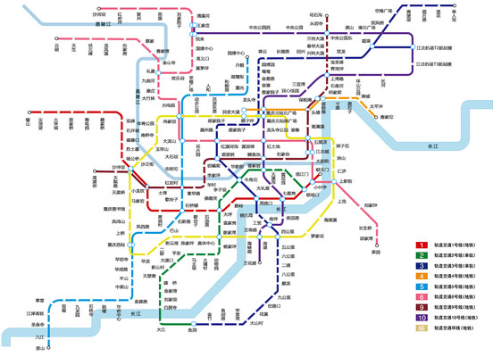 山城看美人——2019重庆旅游最全地铁交通路线图
