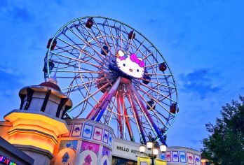 杭州Hello Kitty乐园一日游【含门票+杭州往返】【以尽情玩乐滑道摩天轮、海洋勇士、欢乐漂流、苹果树飞椅、远古石船等园区内大型游乐设施】