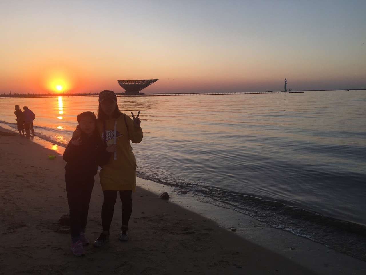 鲅鱼圈 山海广场的夕阳