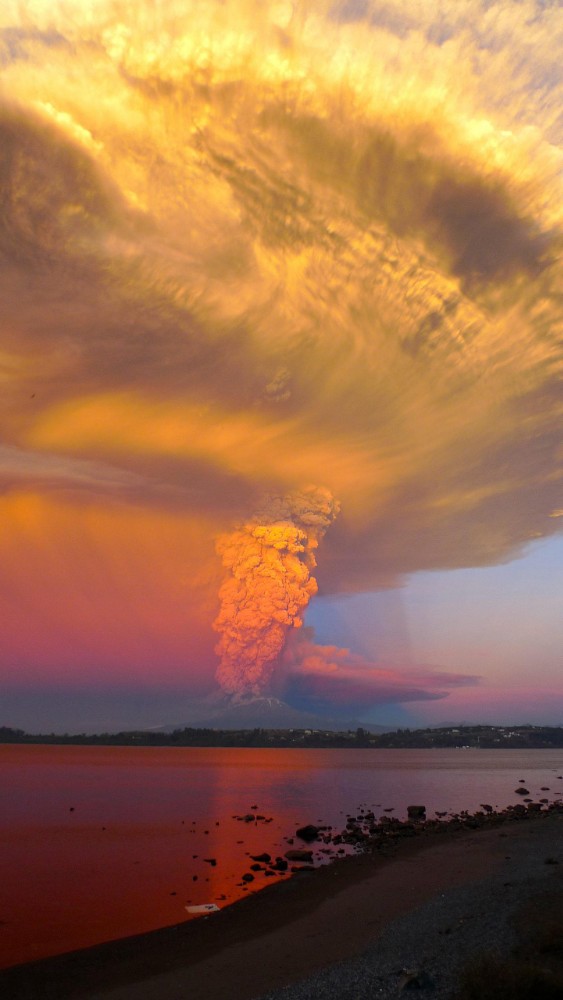 智利火山喷发