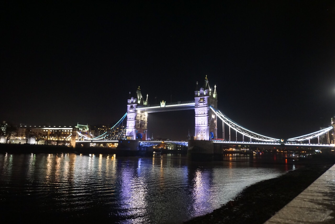 夜色下的伦敦桥