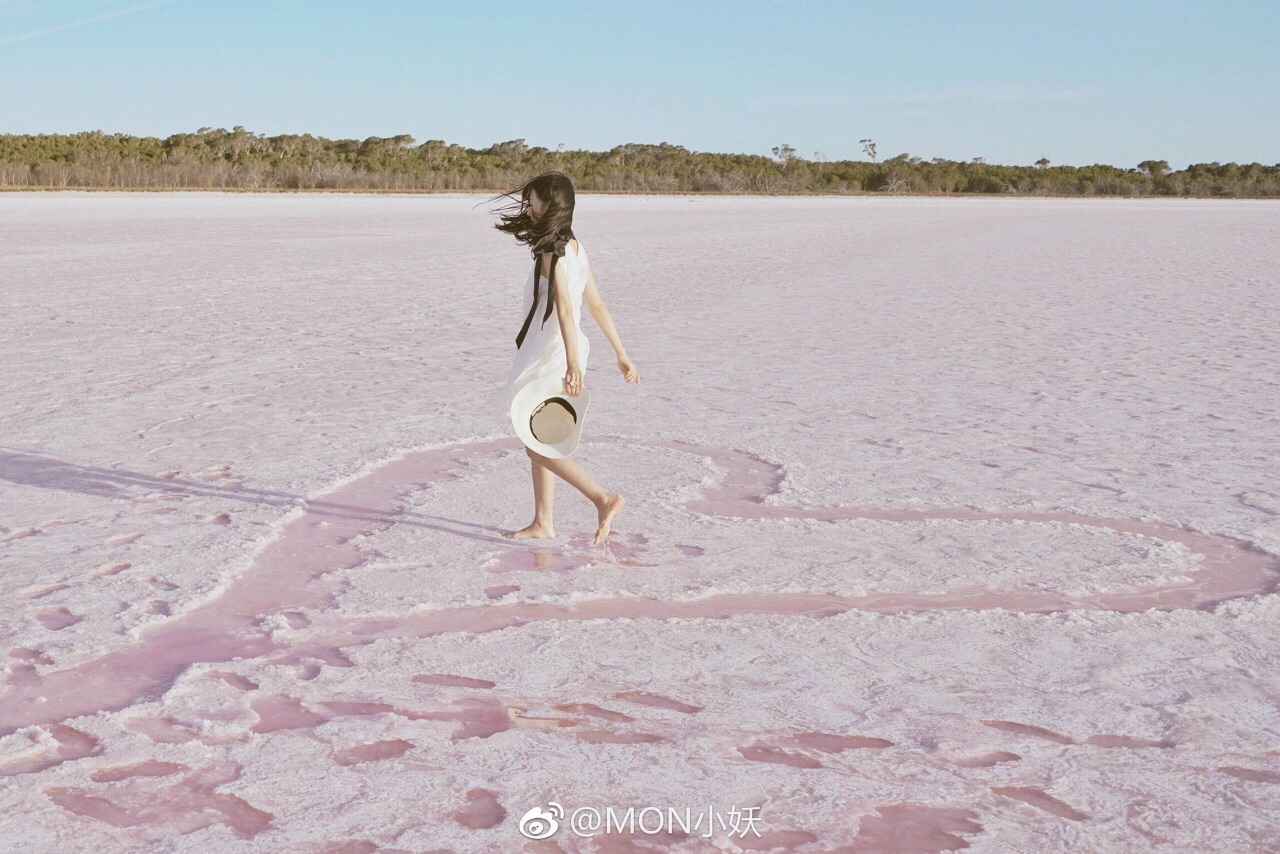 #元旦去哪儿玩#离墨尔本最近的粉红湖，过一个粉红泡泡的跨年夜