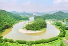 仙岩村韩半岛地形景点图片